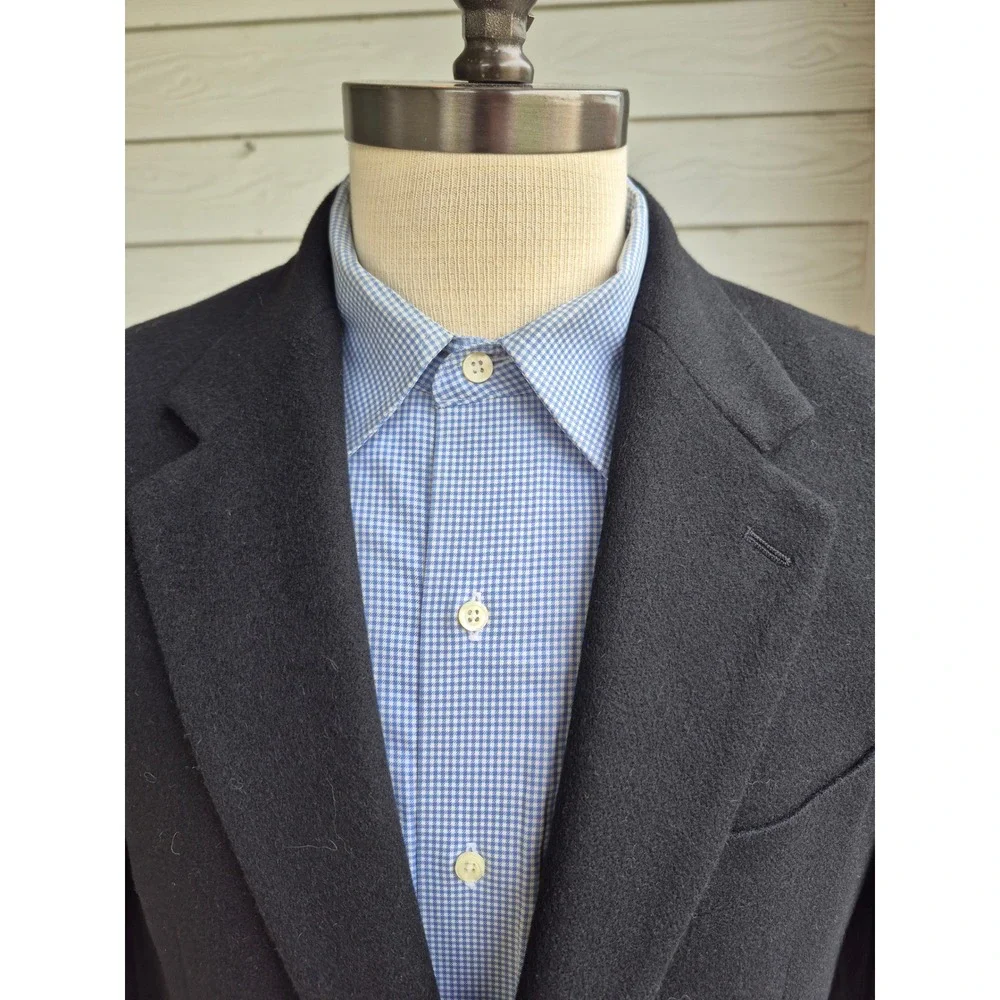 Ralph‎ Lauren Loro Piana Camel Hair Blazer Mens 42S Charcoal Black Sport Coat